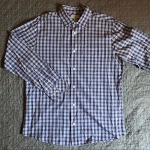 Men Slim Fit Banana Republic Checkered Boxed Shirt